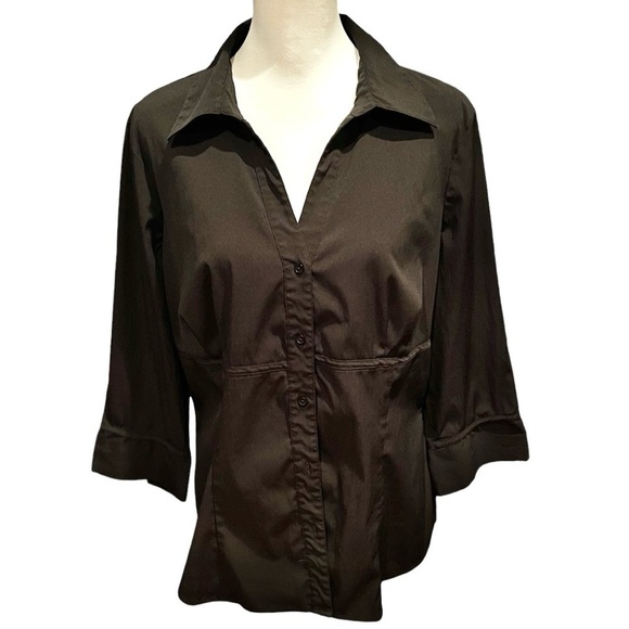 Hillard & Hanson Tops - Hillary & Hanson Black Women’s Blouse SZ XL